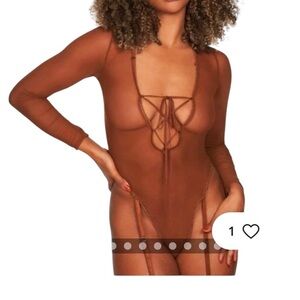 Frederick’s of Hollywood Mesh bodysuit NWT